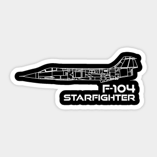 Lockheed F-104 Starfighter Sticker